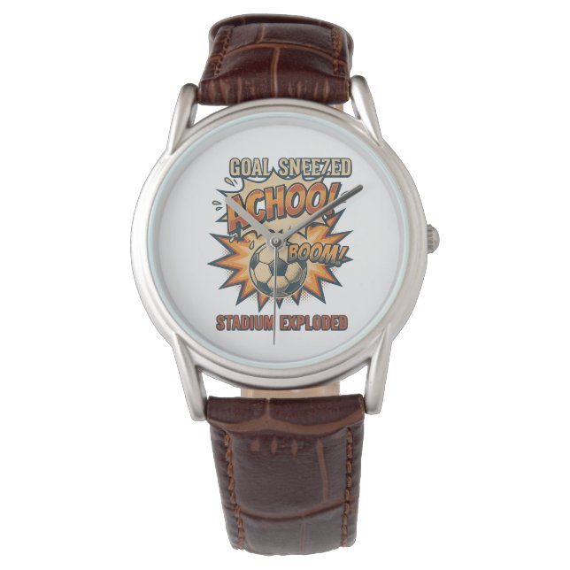Doel geniesd Stadion explodeerde Horloge (Voorkant)