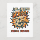 Doel geniesd Stadion explodeerde Uitnodiging Briefkaart (Voorkant)