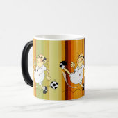 Doel Getter: Football Voetballer Sport Magische Mok (Voorkant links)