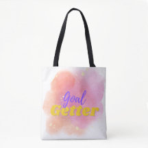 Doel Getter Motivatie Canvas tas - 1
