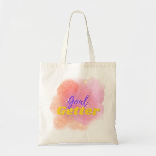 Doel Getter Motivatie Canvas tas - 1 (Voorkant)