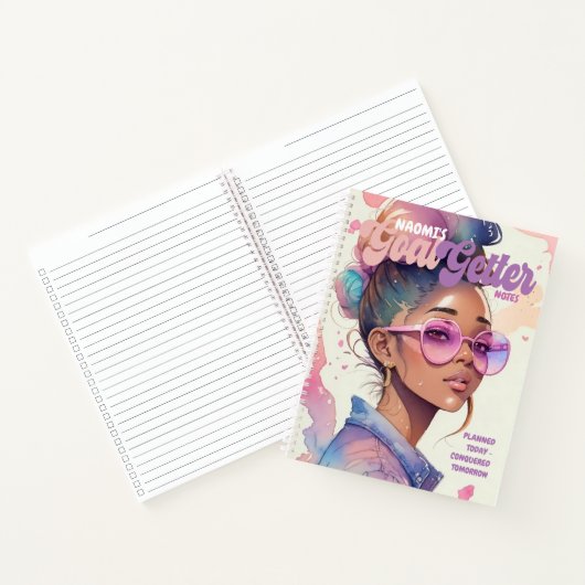 Doel Getter Schattige Girly Magazine Stijl Notitieboek (Binnen)