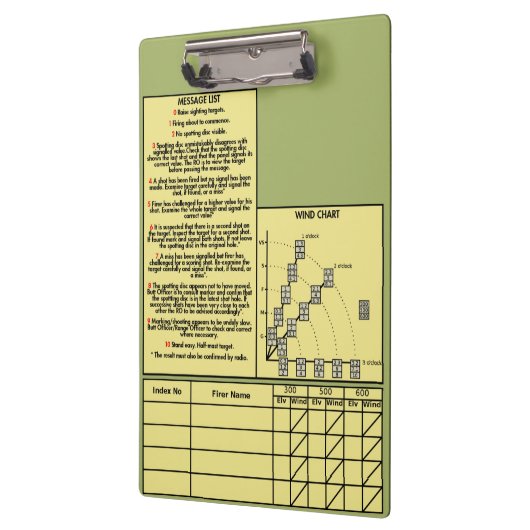 Doel Geweer Klembord V2 (Links)