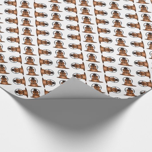 Doel: grondhog cadeaupapier (Hoek)