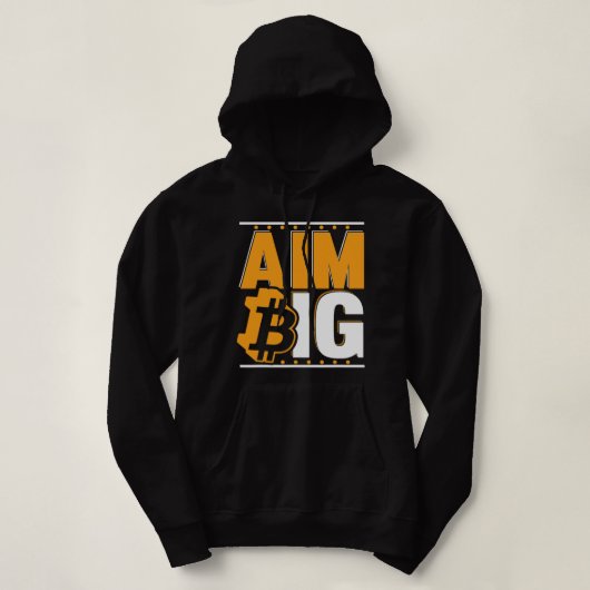 Doel Grote Crypto Cryptocurrency Blockchains Bitco Hoodie (Design voorkant)