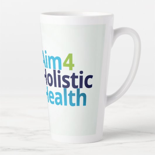 Doel: Holistische Gezondheid Latte Mok (Rechts)