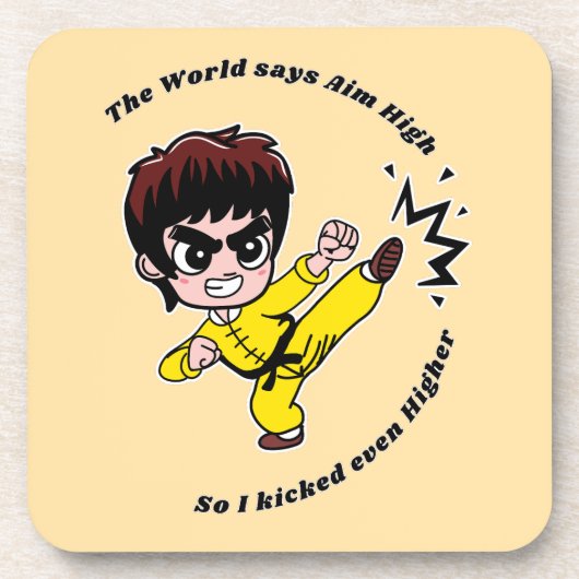 Doel hoog Motivatie Bier Onderzetter (Voorkant)