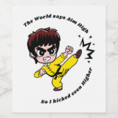 Doel hoog Motivatie Wijn Etiket (Enkel label)