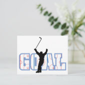 Doel - IJshockeyscore - Sportgeschenken Briefkaart (Staand voorkant)