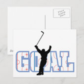 Doel - IJshockeyscore - Sportgeschenken Briefkaart (Voorkant / Achterkant)