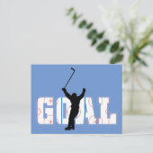 Doel - IJshockeyscore - Sportgeschenken Briefkaart (Staand voorkant)