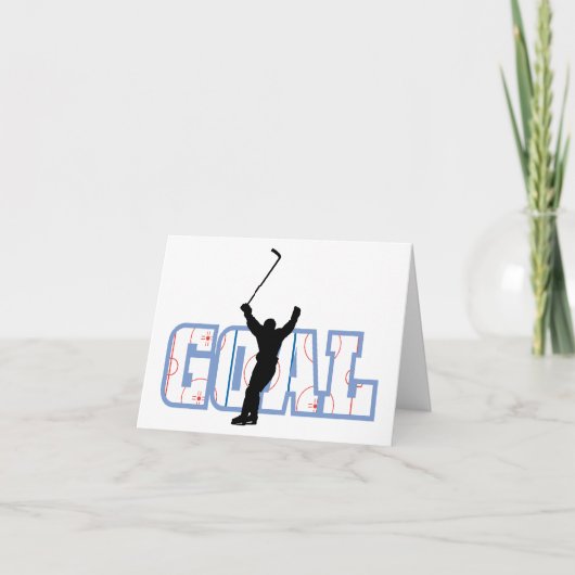 Doel - IJshockeyscore - Sportgeschenken Kaart (Voorkant)