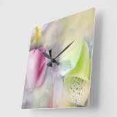 Doel in poëzie-wandklok vierkante klok (Hoek)