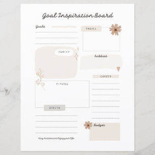 Doel Inspiratiebord Planner Pagina