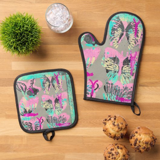 Doel is kritiek ovenwant & pannenlap set (Top down)