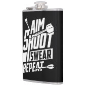 Doel Kleine Miss Kleine Dart Vinyl Verpakte Flask  Heupfles (Links)