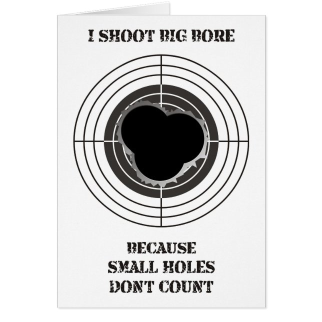 Doel met grote kogelgaten - grote bore (Voorkant)