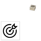 "Doel met pijl" Rubber Stamp Rubberstempel (Gestempeld)