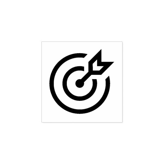 "Doel met pijl" Rubber Stamp Rubberstempel (Afrduk)