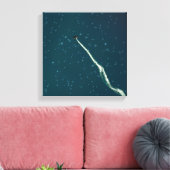 Doel naar sterren canvas afdruk (Insitu (Woonkamer))