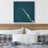 Doel naar sterren canvas afdruk (Insitu (Slaapkamer))