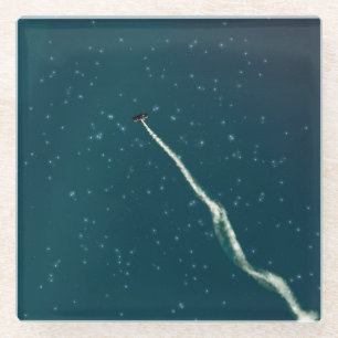 Doel naar sterren glazen onderzetter