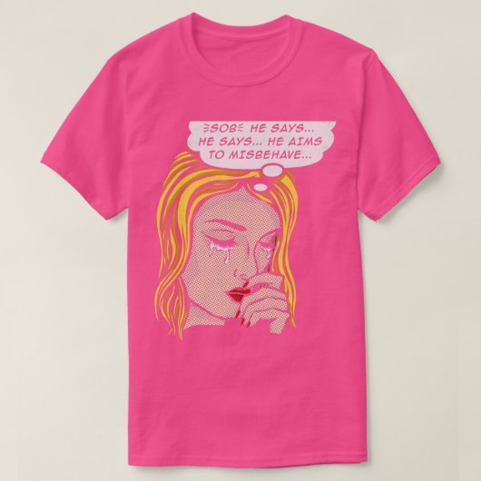 Doel om zich te misdragen 1 t-shirt (Design voorkant)