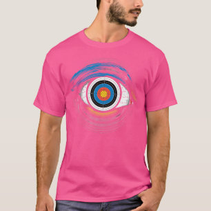 Doel Oog boogschieten Hobby boogschutter boog en p T-shirt