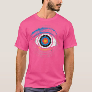 Doel Oog boogschieten Hobby boogschutter boog en p T-shirt