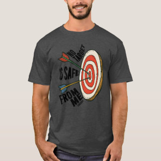 Doel pijl en boog sport schutter vrienden vintag t-shirt