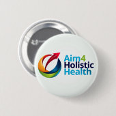 Doel: Totale Gezondheid Ronde Button 5,7 Cm (Voorkant /achterkant)