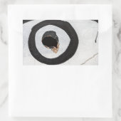 doel traant uiteen rechthoekige sticker (Tas)