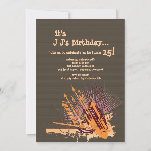 Doel van de Sky Invitation Kaart (Voorkant)