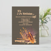 Doel van de Sky Invitation Kaart (Staand voorkant)