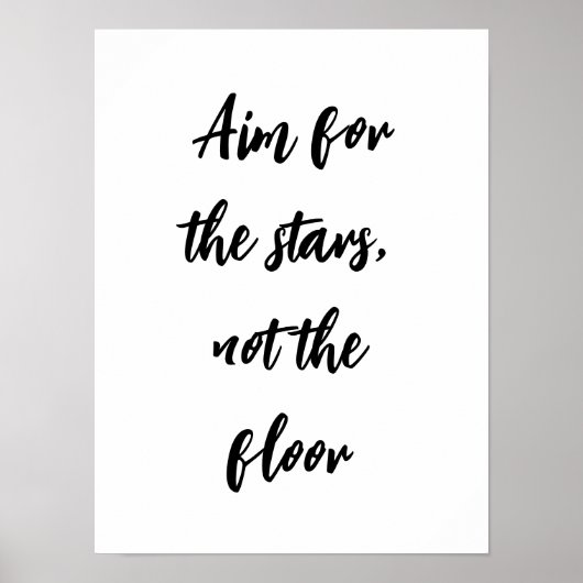 Doel van de sterren, niet de badkamer op de vloer poster (Voorkant)