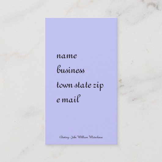 Doel van een magische positie visitekaartje (Voorkant)