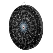 Doel van het Stars Silver Kaleidoscope Dart Board Dartbord (Voorkant Rechts)