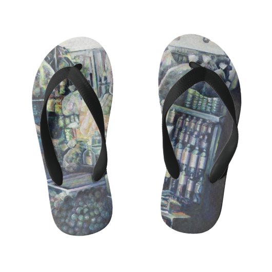 Doel verplaatst, Singapore Kinder Teenslippers (Voetbed)