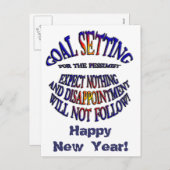 Doel: Verwacht niets Feestdagenkaart (Voorkant / Achterkant)