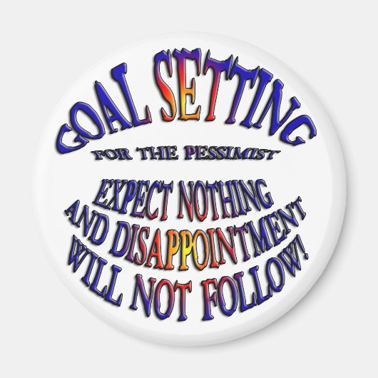 Doel: Verwacht niets Magneet (Voorkant)