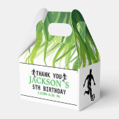 Doel! Voetbal 5e verjaardag Bedankdoosjes (Voorkant Zijde)