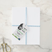 Doel! Voetbal 5e verjaardag Cadeaulabel (Met Touw)