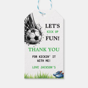 Doel! Voetbal 5e verjaardag Cadeaulabel