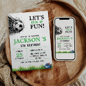 Doel! Voetbal 5e verjaardag Kaart