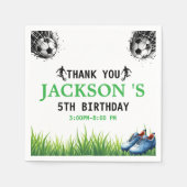 Doel! Voetbal 5e verjaardag Servet (Voorkant)