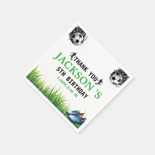 Doel! Voetbal 5e verjaardag Servet (Hoek)