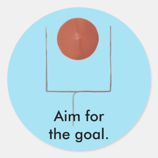 Doel voor het doel Football Bevestiging Stickers (Voorkant)