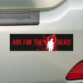 DOEL VOOR HET HOOFD! bumpersticker (Op auto)
