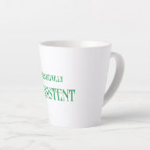 Doelbewust aanhoudende latte-Mok Latte Mok (Rechterhoek)