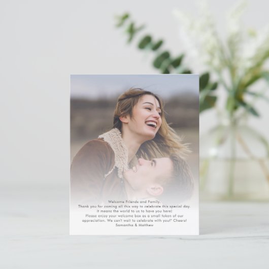 Doelbruiloft internetkaart (Staand voorkant)